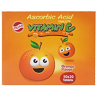 Viên Ngậm Bổ Sung Vitamin C Patar Thái Vị Cam (Hộp 50 gói x 20 viên)