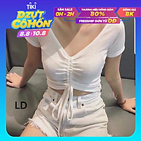 Áo croptop rút dây L&D