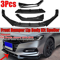 Front Bumper Lip Spoiler Wing Body Kit Carbon Look For Honda Accord 2018 2019