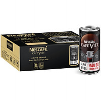 Thùng 24 Lon Cà Phê Đen Uống Liền Nescafé Café Việt (Lon 170ml)