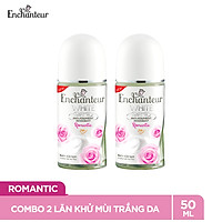 Combo 2 Lăn khử mùi trắng da Enchanteur Sensation/Delighful/Romantic 50ml/ Chai
