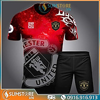 Bộ đồ đá banh CLB MU Galaxy - Đồ đá bóng 2020