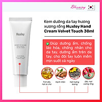 Kem dưỡng da tay mềm mịn, chống lão hoá Huxley Hand Cream Velvet Touch 30ml