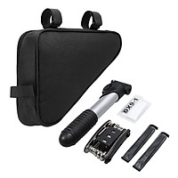 Bộ Dụng Cụ Sửa Chữa Xe Đạp 16 Trong 1 Kèm Đồ Bơm Mini - Đen