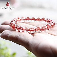 Vòng tay đá thạch anh tóc đỏ mệnh hỏa, thổ - Ngọc Quý Gemstones