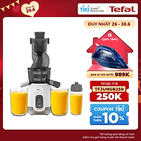 Máy ép chậm Tefal ZC600138 200W - Dung tích tổng 0.8L - 2 Tốc độ xay - Hàng chính hãng