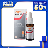 Serum hỗ trợ đặc trị nám từ nhau thai cừu đậm đặc 45% Rebirth chai 25ml