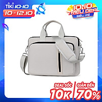 Cặp đựng laptop công sở cho nam, có dây đeo chéo tiện lợi, cặp văn phòng cao cấp, đựng máy tính 13 inch, 14 inch, 15,6 inch