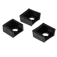 3 Pieces 3D Printer Heater Block Silicone Cover For Creality CR-10,10S,S4,S5