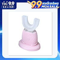Bàn Chải Đánh Răng Điện Tự Động Kiểu Chữ U Xoay 360 Độ Với 3 Chế Độ Làm Sạch Sạc USB Automatic Intelligent Electronic Toothbrush