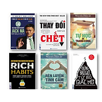 Bộ sách 6 cuốn hay nên đọc ( Đừng bao giờ từ bỏ giấc mơ - Rich haits thói quen thành công của triệu phú tự thân - Ở đâu có phàn nàn ở đó có cơ hội - Thay đổi hay là chết - Tự học để thành công - Rèn luyện tinh cảm )t