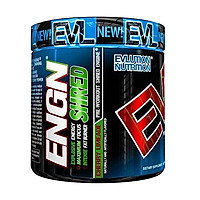 Evlution Nutrition ENGN Shred Pre Workout Thermogenic Fat Burner Powder, Energy, Weight Loss, 30 Servings (Blue Raz)