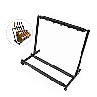 Giá đỡ đàn guitar 5 chỗ tiện dụng có thể cấp gọn và dùng cho đàn guitar cổ điển, guitar điện và guitar bass