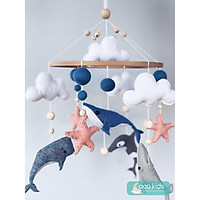 Đồ chơi treo nôi cho bé kích thích thị giác, treo nôi có nhạc tự xoay ĐẠI DƯƠNG 1