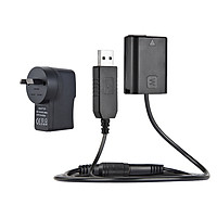 Pin Ảo Andoer Np-Fw50 Kèm Cáp Sạc USB Có Phích Cắm Cho Sony Ac-Pw20 (5V) (3A)