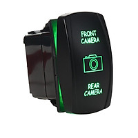 Rocker switch 6B11B2 12V FRONT CAMERA REAR CAMERA Laser LED blue on-off-on 12V (Green)