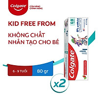 Bộ 2 Kem đánh răng trẻ em Colgate Kid Free From 6-9 80g/tuýp