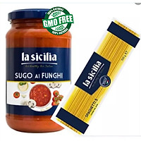 Combo Mỳ Ý Spaghetti + Sốt cà chua nấm La Sicilia