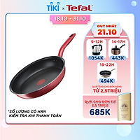 Chảo chiên chống dính đáy từ Tefal So Chef G1350296 21cm (Đỏ) - Công nghệ Thermor-spot cảnh báo nhiệt - Hàng chính hãng