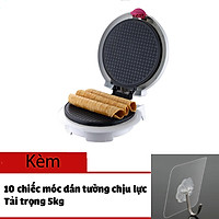 Kèm 10 móc dán - Máy nướng kẹp làm bánh, làm trứng cuộn, làm bánh cuộn cho vỏ giòn rụm TS2618 giúp mix nhiều vị khác nhau