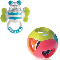 Đồ Chơi Lục Lạc Con Ong Xoay Cắn Gặm Nướu – Đồ Chơi Quả Bóng Phát Âm Thanh – Combo Đồ Chơi Cho Bé Kidsme