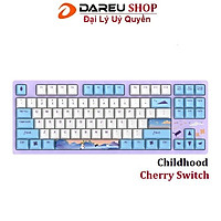 Bàn phím cơ DAREU A87 CHILDHOOD CHERRY switch - Hàng Chính Hãng