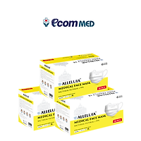 Combo 3 hộp Khẩu Trang y tế Alleluia 4 Lớp Kháng Khuẩn 99% (hộp 50 cái)
