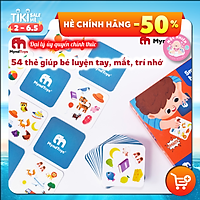 Đồ chơi giáo dục, bộ đồ chơi xếp hình MyndToys - Smack & Match - A Matching Game 54 Thẻ Cho Bé 3 tuổi