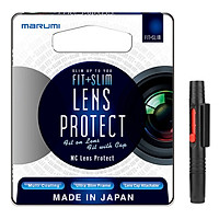 Combo Kính Lọc Filter Marumi Fit & Slim Lens Protect 67mm + Bút Lau Lens - Hàng Nhập Khẩu