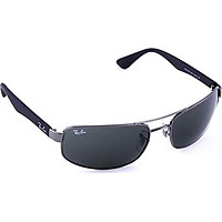 Ray-Ban RB3445 004 Gunmetal RB3445 Rectangle Sunglasses Fishing, Driving Lens C