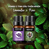 Combo 2 Tinh Dầu Nguyên Chất Nomad: Tinh Dầu Hoa Oải Hương (10ml) + Tinh Dầu Gỗ Thông (10ml)