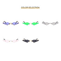 Alloy Fashion Sun Glasses Frameless Color Film Street Shot Metal Sunglasses