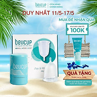 Bộ Sản Phẩm Cốc Nguyệt San BeU Cup 40ml, Siêu Mềm Hardness 40, Chuẩn FDA HOA KỲ, 100% silicone Y Tế WACKER ĐỨC, ISO 13485 Chuẩn thiết bị y tế loại A, HÀNG CHÍNH HÃNG