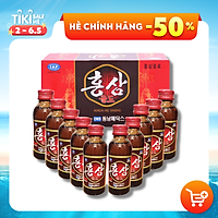 Thực Phẩm Chức Năng Nước hồng sâm Hàn Quốc hộp 10 chai x 100ml