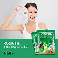 Combo 10 miếng mặt nạ dưỡng da tặng 3 miếng dưỡng da bất kỳ EKEL Cucumber ULtra Hydrating Essence Mask