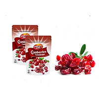 COMBO 2 BỊCH Nam việt quất khô nhập khẩu Canada - dried cranberry Dan.D.Pak 150g,không chất bảo quản,giải độc tố trong cơ thể,làm đẹp da,là liều thuốc hữu hiệu để hạn chế nguy cơ bị ung thư, đột quỵ, nhiễm virus, bệnh tim và bệnh nhiễm trùng men.