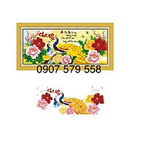 Tranh đính đá cha mẹ kt : 110 x 50cm