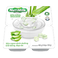 NutiMilk Lốc 4 Hộp Sữa chua Nha Đam L4.NSCNDTI Nutifood