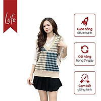 Áo Len Gile Nữ Họa Tiết Thổ Cẩm Cổ V Lefe SL57