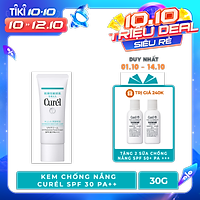 UV Kem Chống Nắng Curel UV Protection Face Cream SPF 30 PA++ (30g)