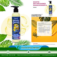 Sữa Tắm Dưỡng Da Hương Chuối ( MADELYN MINIONS BOOSTER BATH AND SHOWER BANANA WONDERFUL) 240ml