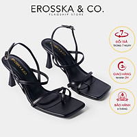 Giày cao gót Erosska thời trang phối dây gót nhọn kiểu dáng xỏ ngón cao 7cm BM004