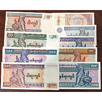 Bộ 9 tờ tiền cổ Myanmar, bộ Lân sưu tầm