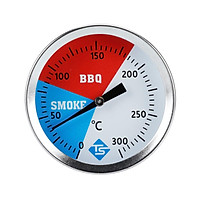 300 Degrees Thermometer BBQ Smoker Grill Stainless Steel Thermometers Temperature Gauge Barbecue Thermometer