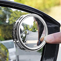 Gương cầu lồi xoay 360 độ có viền và không viền HT-1003 gắn gương chiếu hậu xe hơi ô tô xe máy loại cao cấp