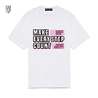 Áo thun unisex tay lỡ nam nữ M.E.C hồng cá tính, áo thun Unisex cổ tròn vải cotton - GW Shop