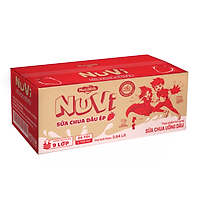 Thùng 24 túi NuVi Sữa chua Dâu Ép túi NuVi Power 110 ml TU.NDT110TI NUTIFOOD