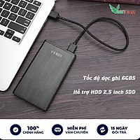 Hộp Đựng Ổ Cứng Di Động HDD SSD Box 2.5 VINETTEAM USB 3.0 Tốc Độ 6gbs Dành Cho Windows Mac OS -  Hàng Chính Hãng