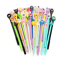Set 20 bút bi nước hình thú ngộ nghĩnh - bút gel kèm túi zip