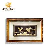 Tranh đại bàng tung cánh dát vàng (100x150cm) MT Gold Art- Hàng chính hãng, trang trí nhà cửa, phòng làm việc, quà tặng sếp, đối tác, khách hàng, tân gia, khai trương